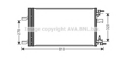 PRASCO OLA5499 Condenser, air conditioning